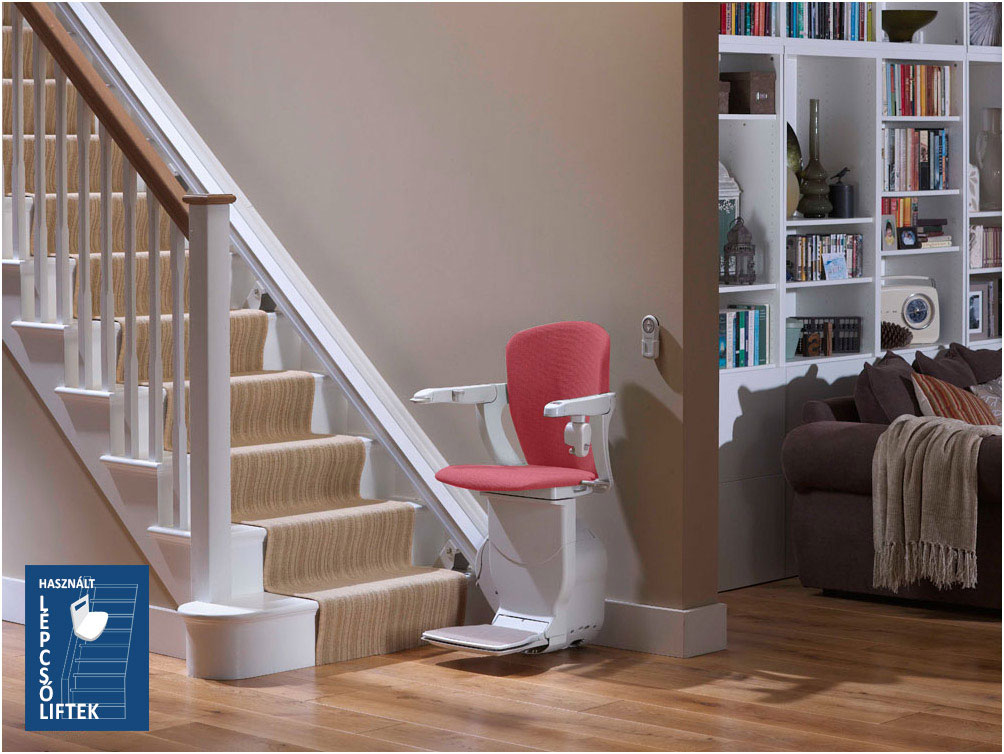 Egyenes széklift, használt lépcsőlift beépítés